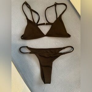 Black Triangle Bikini Set